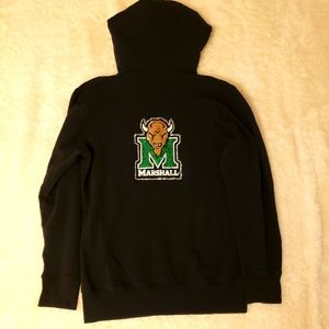 Campus Couture black Marshall zip up hoodie, XL